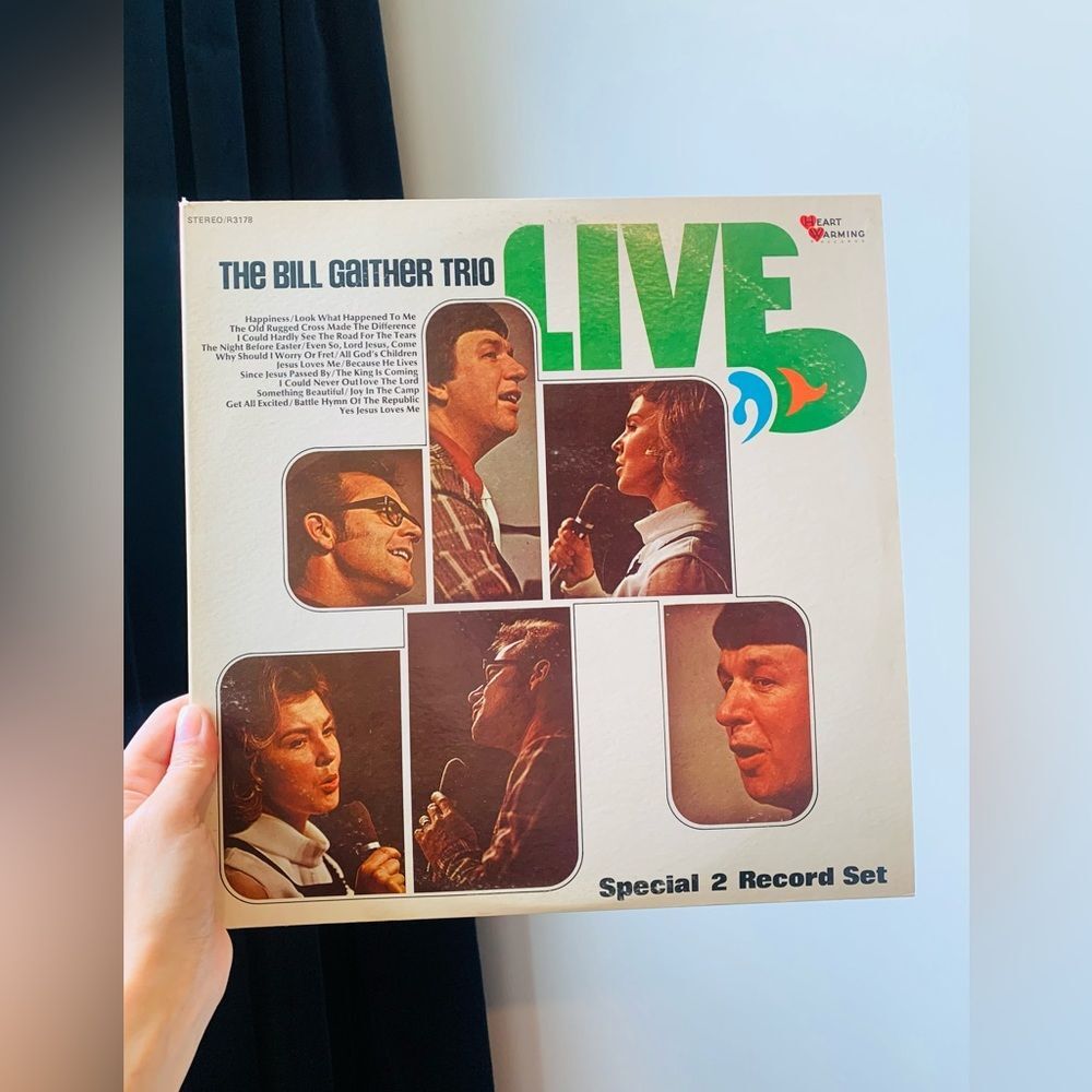 The Bill Gaithersburg Trio Live Special 2 Record Set - Vintage Vinyl Record